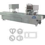 ماكينة أفقية تعبئة + غلق  الأكواب مختلفة الأشكال – أوتوماتيك